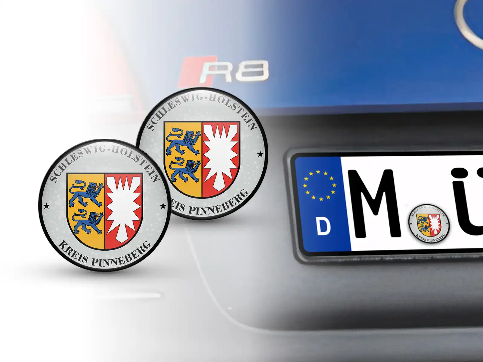 Aufkleber TUV Kreis Pinneberg Nummernschild plakette